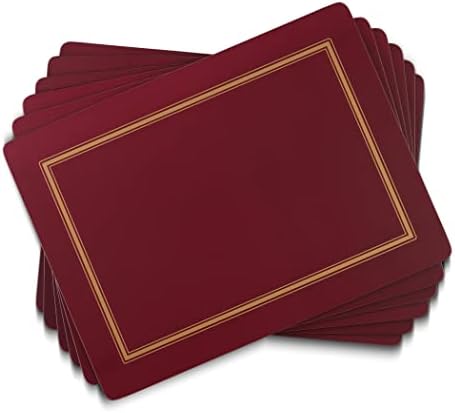 Pimpernel Classic Collection Collection Placemats | סט של 4 | מחצלות עמידות בחום | לוח מגובה פקק | סט פלייס